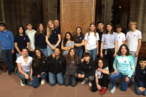 Auf den Spuren von Erasmus wandelten die Achtklässler:innen des Erasmus Gymnasium in Basel