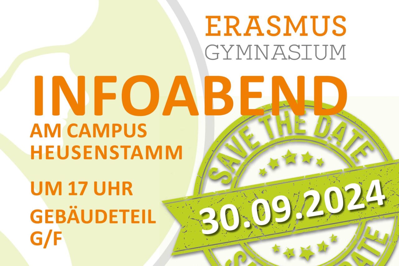 Ankündigung Infoabend 2024 am Erasmus Gymnasium Campus Heusenstamm