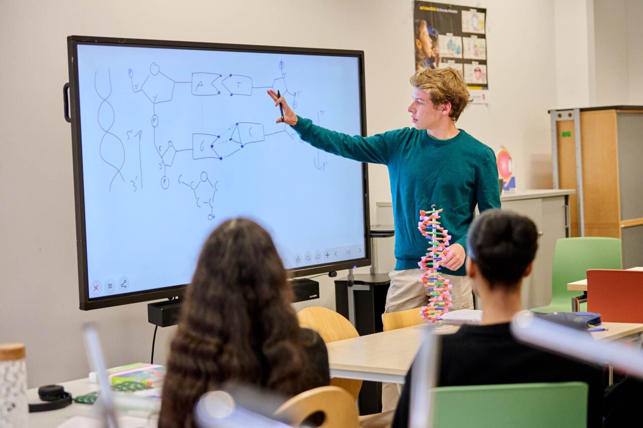 Lehrer am unterrichten