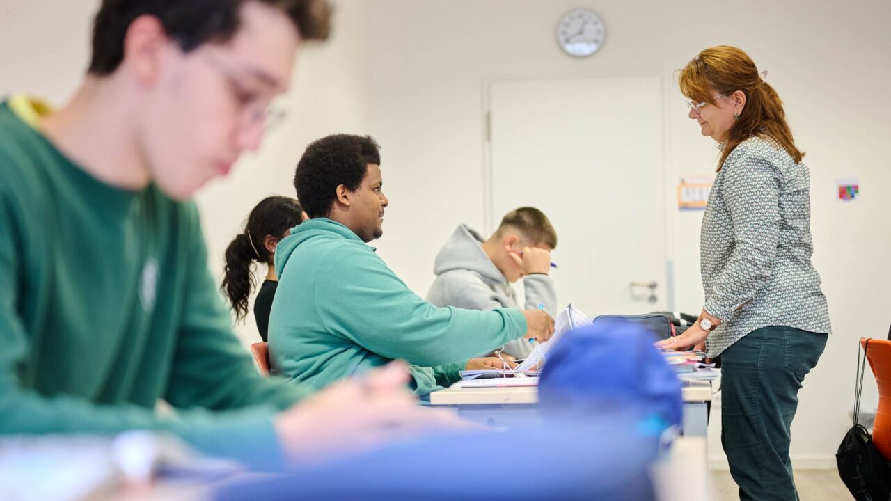 Schüler während des Unterrichts