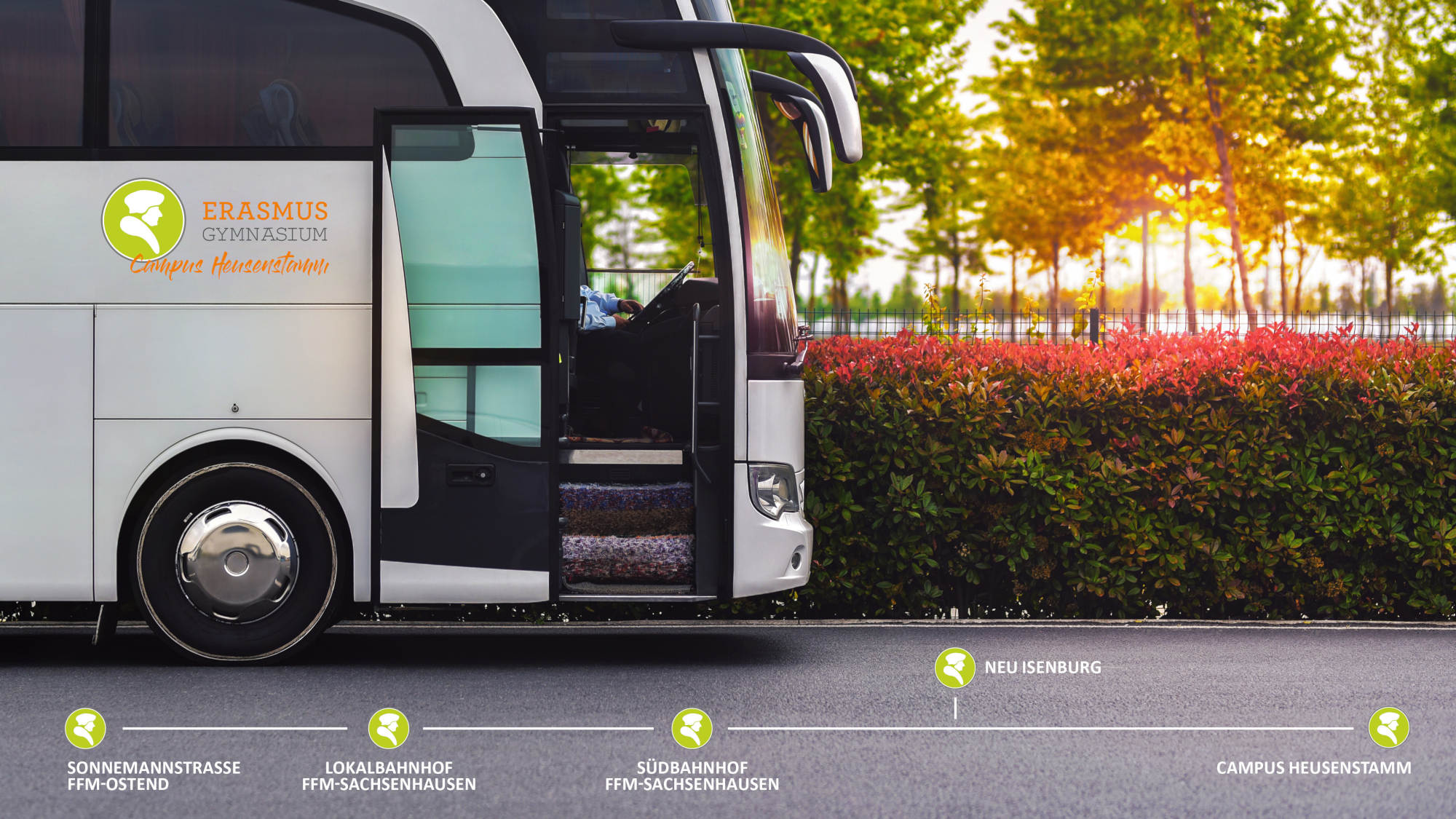 Shuttle-Zeiten am Erasmus Gymnasium