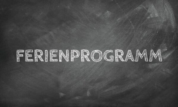 Tafel: "Ferienprogramm"