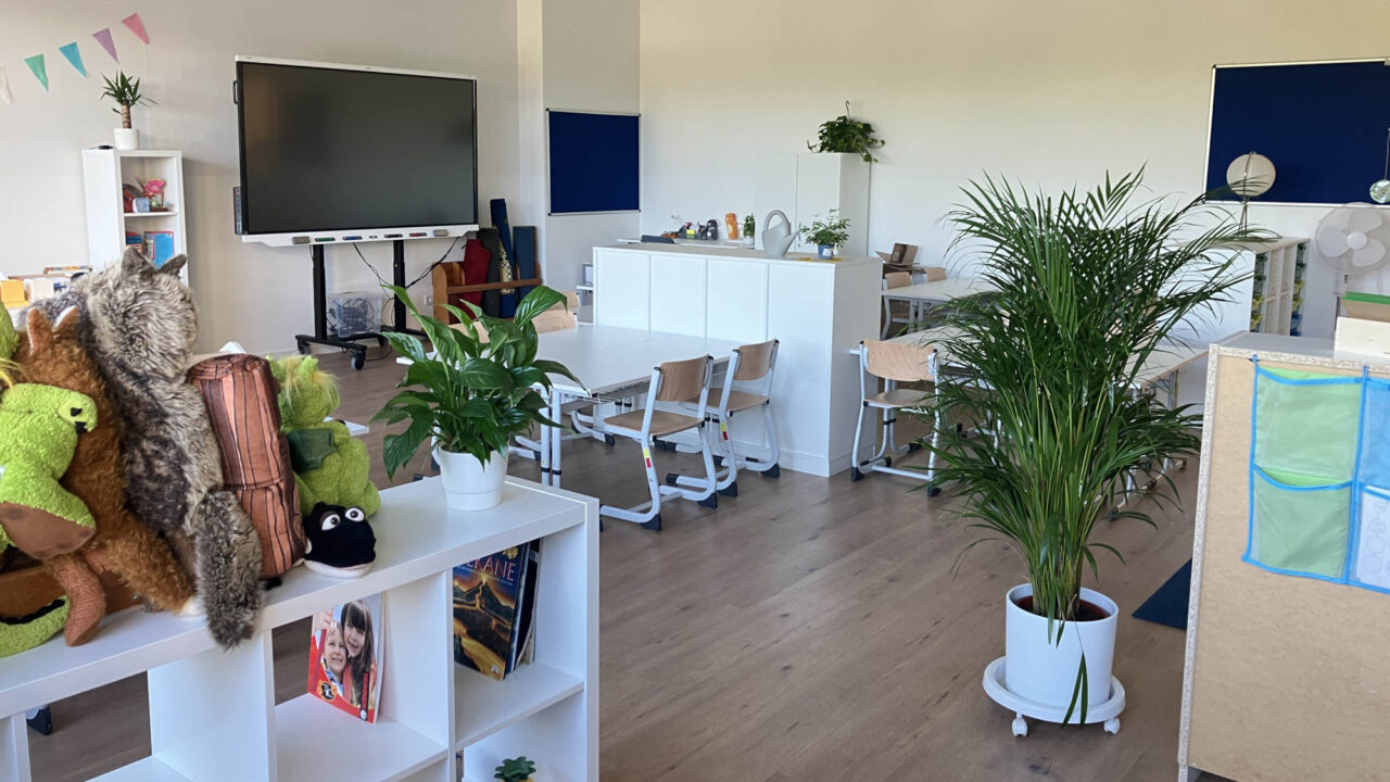 Klassenraum in der Grundschule Heusenstamm